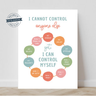 Poster Não Consigo Controlar Mais Ninguém 18X24