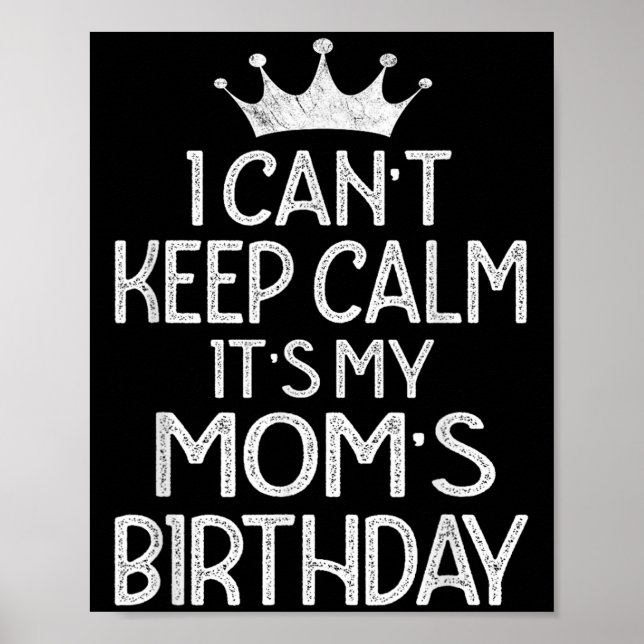 Poster Não consigo ficar calmo É minha Festa de aniversár (Frente)