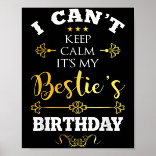 Poster Não consigo ficar calmo É o aniversário do meu Ie 