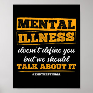Poster Não Define Você Acabar Com O Stigma Mental Health