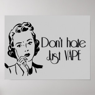 Póster Não deie apenas Vape