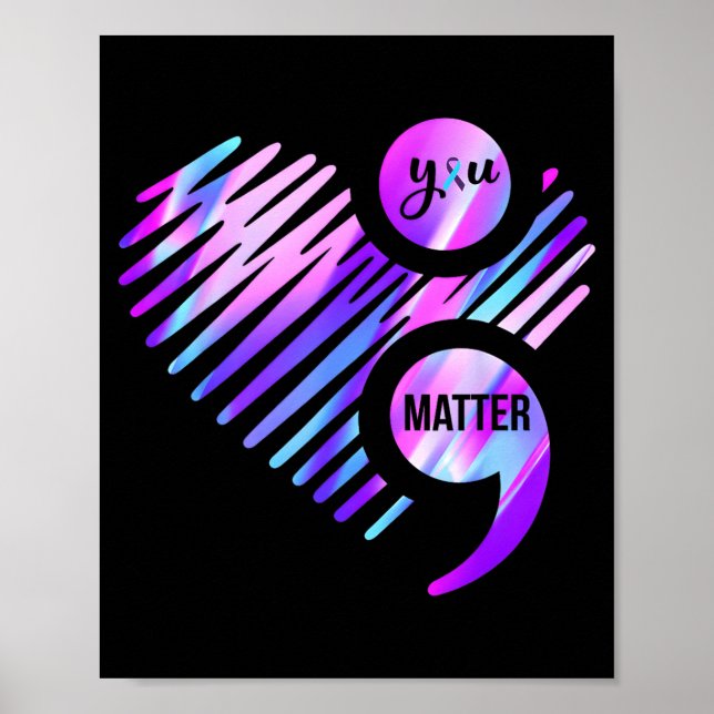 Poster Não Deixe a História Terminar Ponto e Vírgula Cora (Frente)