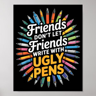 Poster Não Deixe Amigos Escreverem