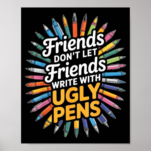 Poster Não Deixe Amigos Escreverem (Frente)