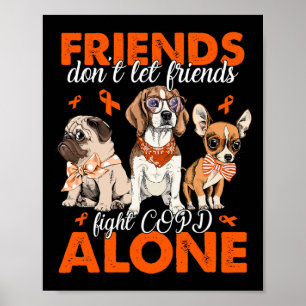 Poster Não deixe os amigos combaterem as crianças sozinho