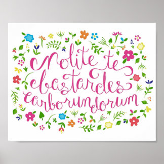 Poster Não deixe os bastardos te moverem pelo arco-íris