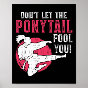 Poster Não Deixe que o Rabo de Cavalo a Engane - Garota d
