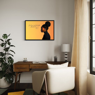 Poster Não deixe seu coração ser perturbado - Inspiracion