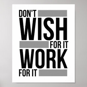 Poster Não deseje para ele o trabalho para ele
