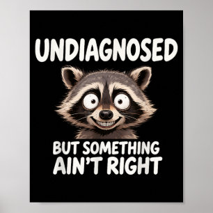 Poster Não diagnosticado, mas algo está errado Guaxinim e