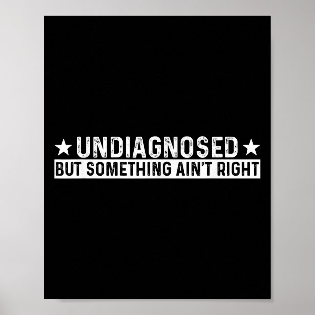 Poster Não diagnosticado, mas não é engraçado dizer (Frente)