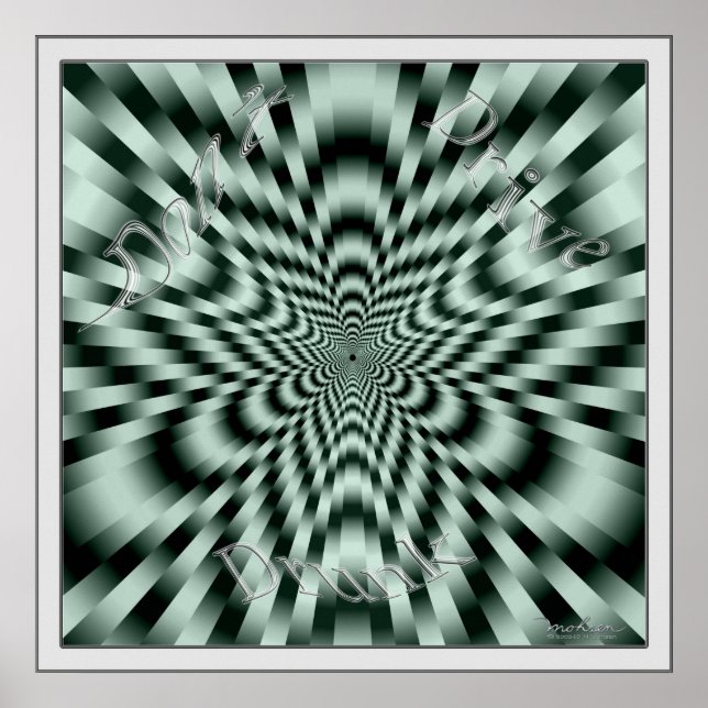 Poster Não dirija Bebado (Frente)