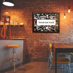 Poster Não diz provérbio inspirador