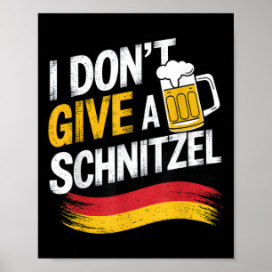 Poster Não Dou Engraçada A Uma Cerveja Alemã Schnitzel
