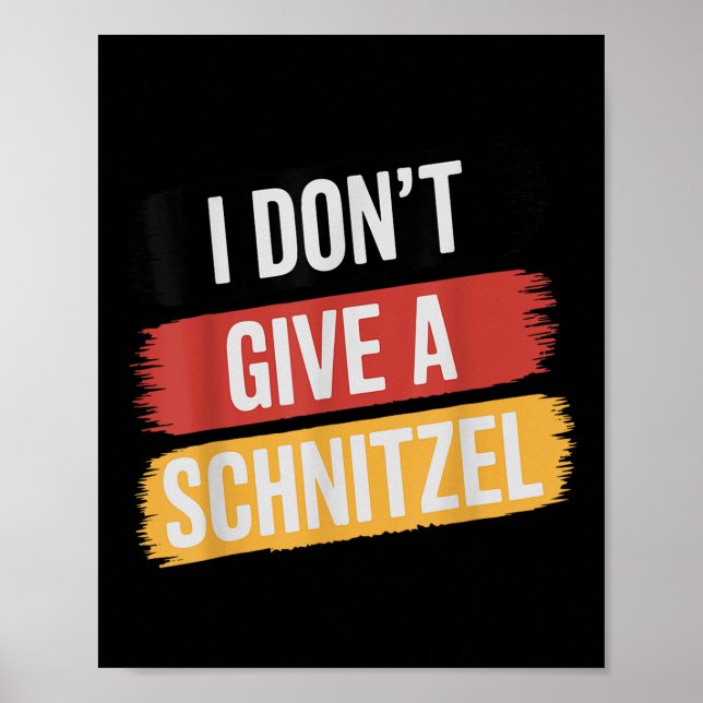 Poster Não Dou Um Schnitzel _1 (Frente)