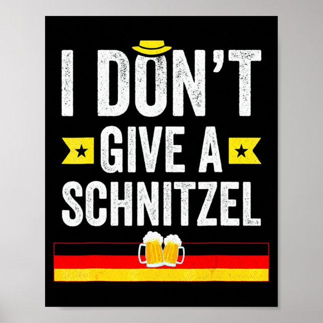 Poster Não dou um schnitzel alemão (Frente)