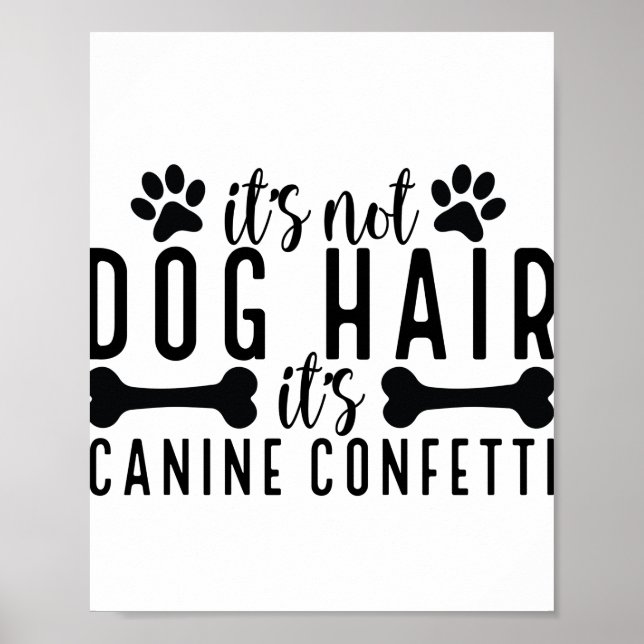 Poster Não é cabelo de cão é Canine Confetti (Frente)