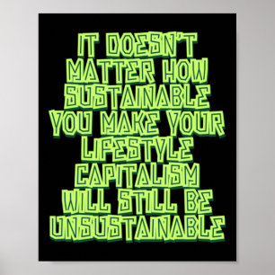 Poster Não é como se torna sustentável