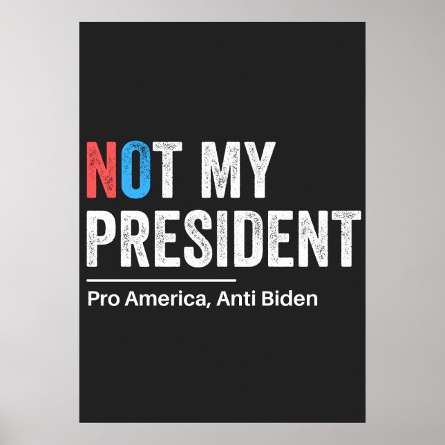 Poster Não é meu presidente (Frente)