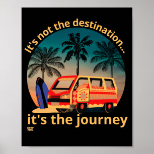Poster NÃO É O DESTINO... estilo de vida Vanlife