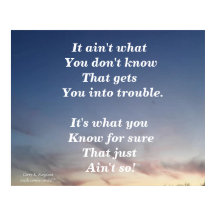 NÃO É O QUE VOCÊ NÃO SABE