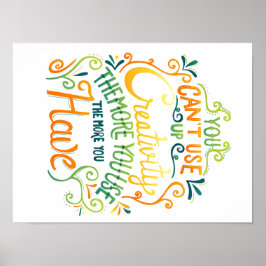 Póster Não é possível usar a criatividade