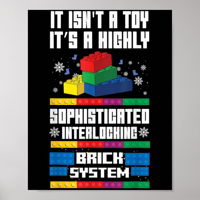 Poster Não é um brinquedo, é um sistema de bloqueio (Frente)