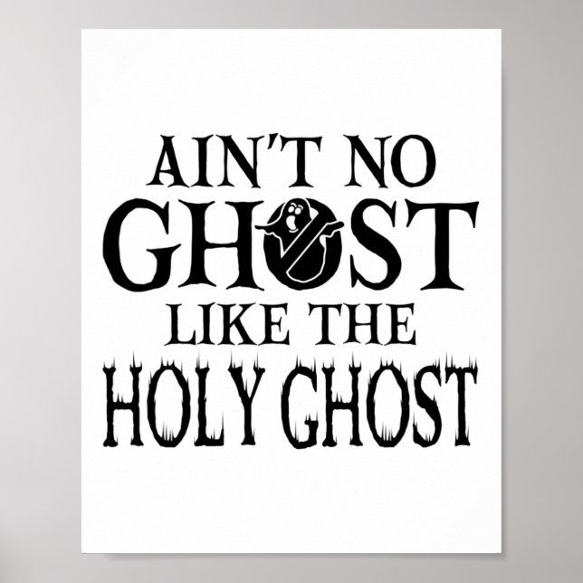 Poster Não é um fantasma como o Espírito Santo - Christia (Frente)
