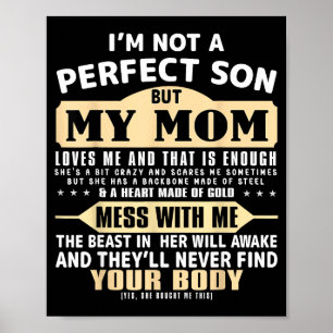 Poster Não é um filho perfeito, mas a mãe ama os homens d