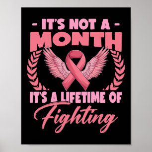 Poster Não é um mês, é a consciência do Cancer da Mama em