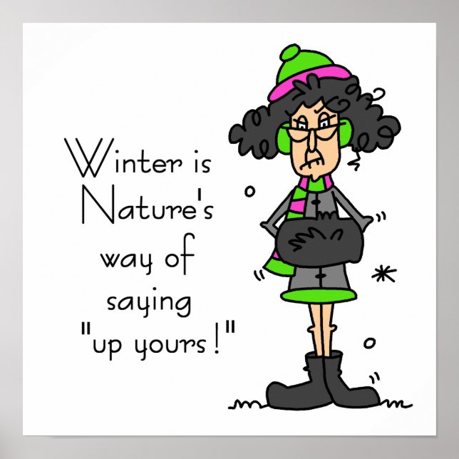 Póster Não é um ventilador do inverno (Frente)