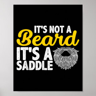 Poster Não É Uma Barba É Uma Saddle - A Barba Engraçada D