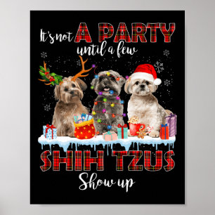 Poster Não é uma festa até que alguns Papais noeis Shih T