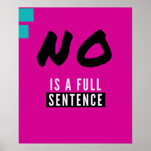 Poster Não é uma frase de cheio