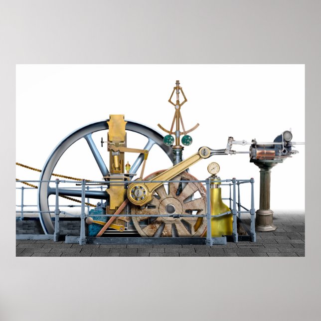 Poster Não é uma máquina a vapor... (Frente)