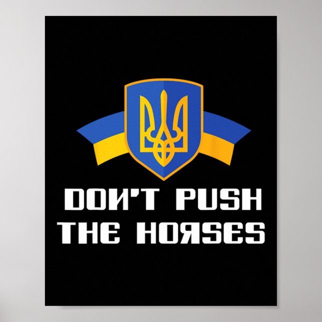 Poster Não Empurre Os Cavalos Boxe Ucrânia (Frente)