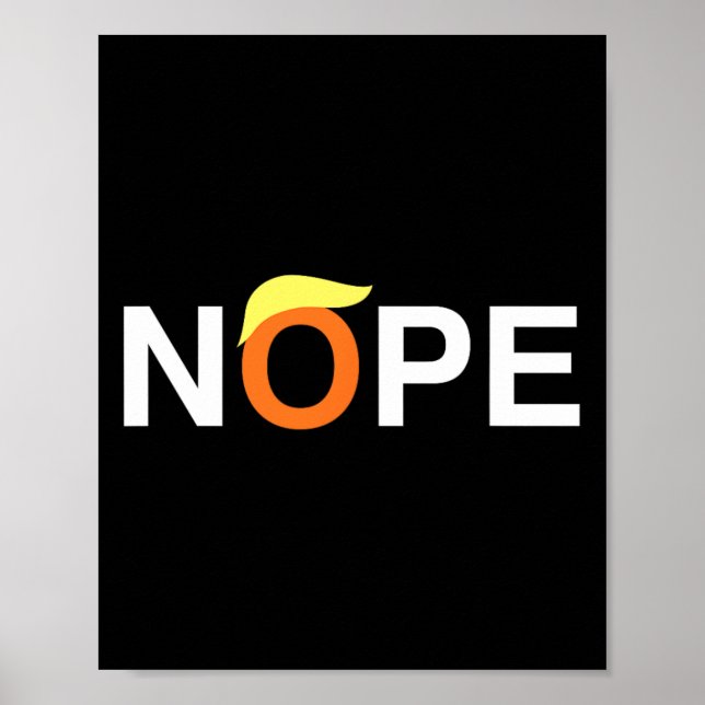 Poster Não, engraçado anti-trump (Frente)