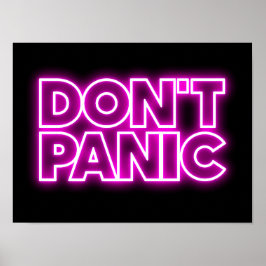 Poster Não entrar em pânico