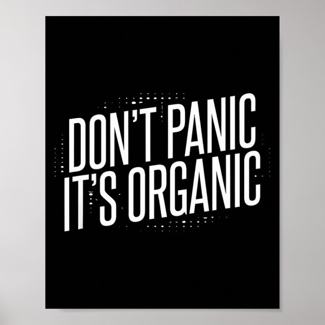 Poster Não Entre em Pânico É Orgânico  (Frente)