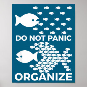 Poster Não Entre em Pânico Organização Motivação