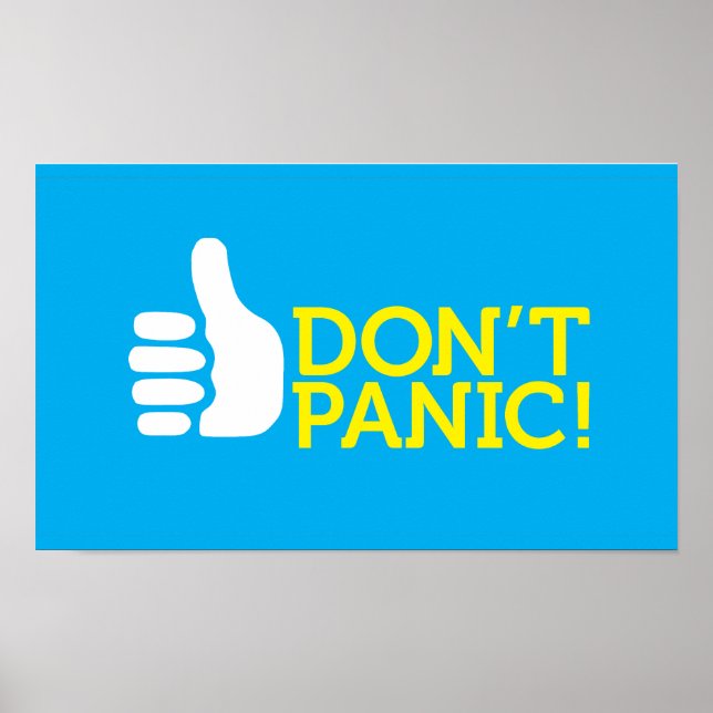 Póster não entrem em pânico (Frente)