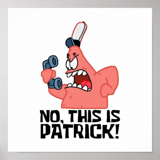 Poster Não, Este É O Patrick (Frente)
