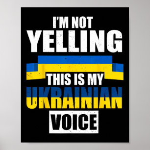 Poster Não Estou Gritando, Esta É Minha Voz Ucraniana Ucr