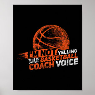 Poster Não Estou Gritando Voz do Treinador Sketll - Sketl