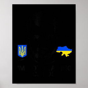 Poster Não estou jogando cartas Zelensky Trump Support