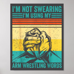 Poster Não estou jurando, estou usando minhas palavras de