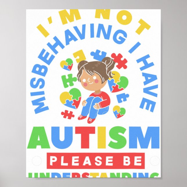 Poster Não Estou Me Comportando Mal, Tenho Conscientizaçã (Frente)
