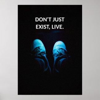 Poster Não exista apenas citações motivacionais ao vivo