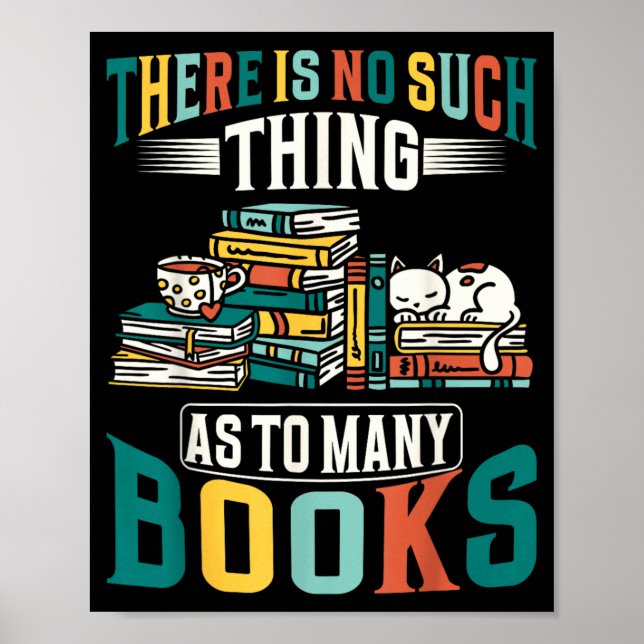 Poster Não Existe Coisa Tal Como Muitos Livros (Frente)