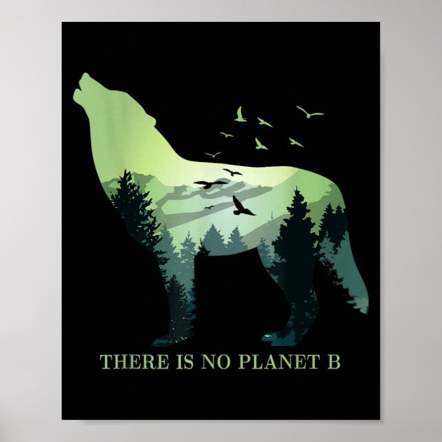 Poster Não Existe Planeta B Dia da Terra Design Reserva N (Frente)